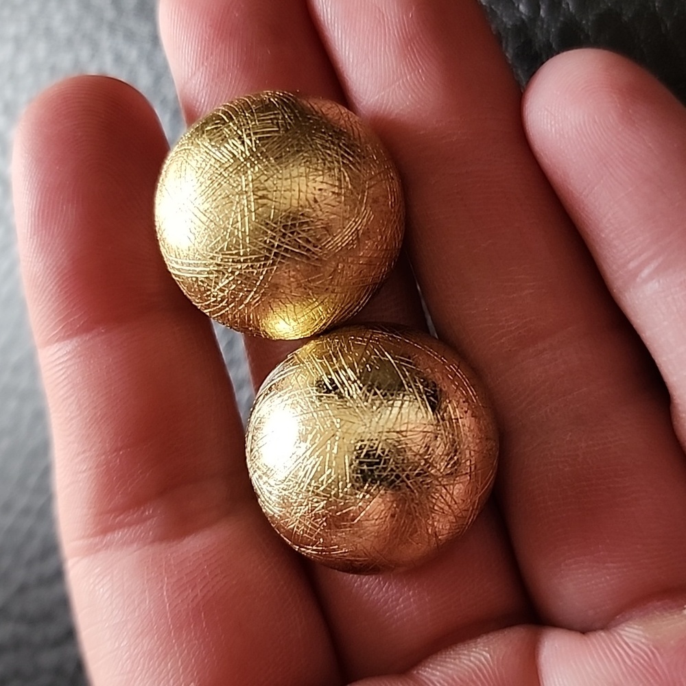 Vtg Whiting & Davis Clip On Earrings View 3